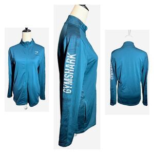 Gymshark Teal/Blue long sleeve zip up